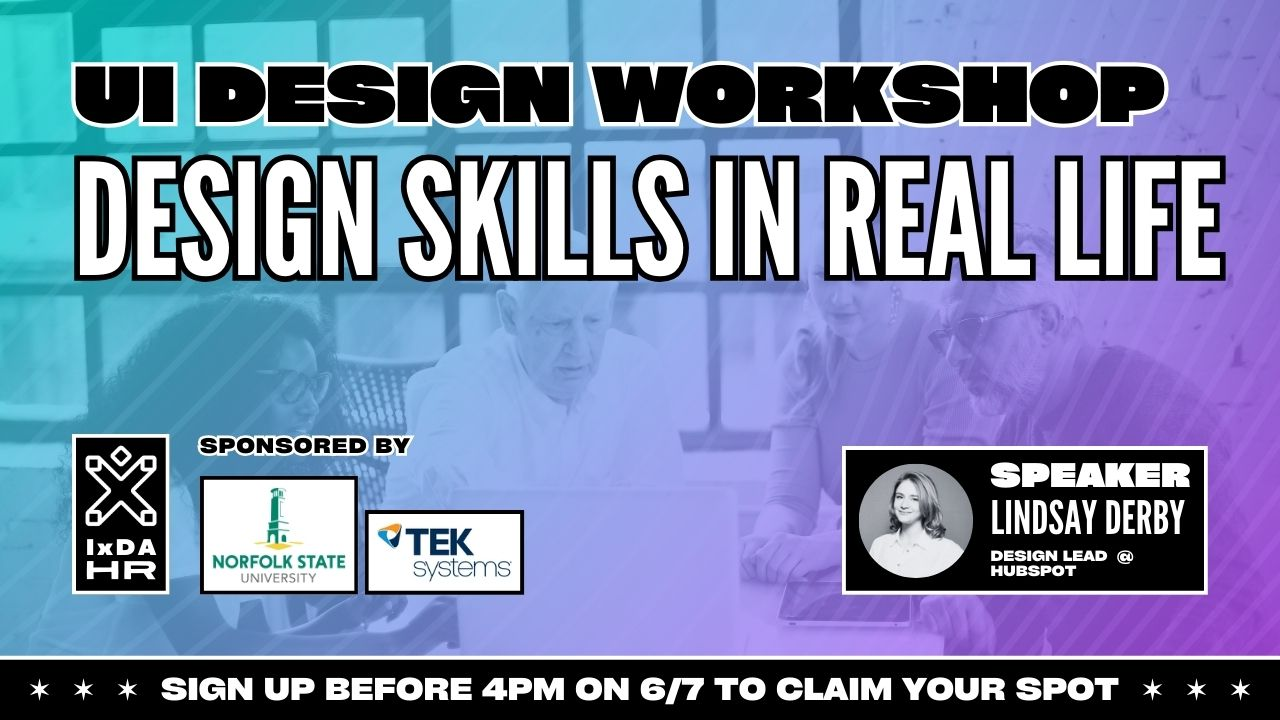 UI Design Workshop – Design Skills in Real Life – Interaction Design ...